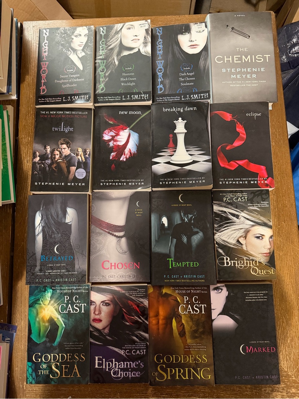 Stephenie Meyer Twilight/PC Cast/LJ Smith Books
